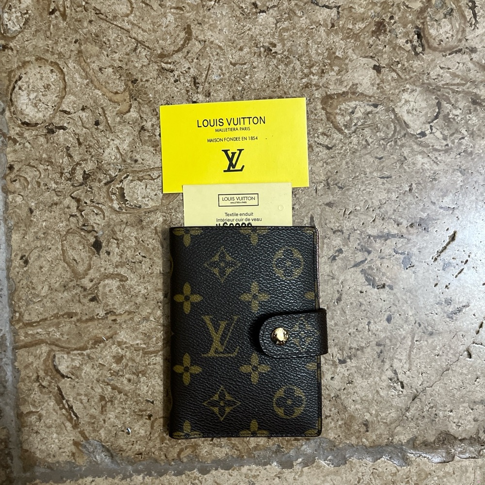 Vintage Louis Vuitton ‘Malletierra Paris’ Mini Binder/Checkbook Holder